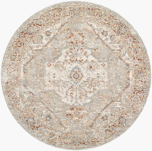 Ramia Traditional Cream/Slate Area Rug