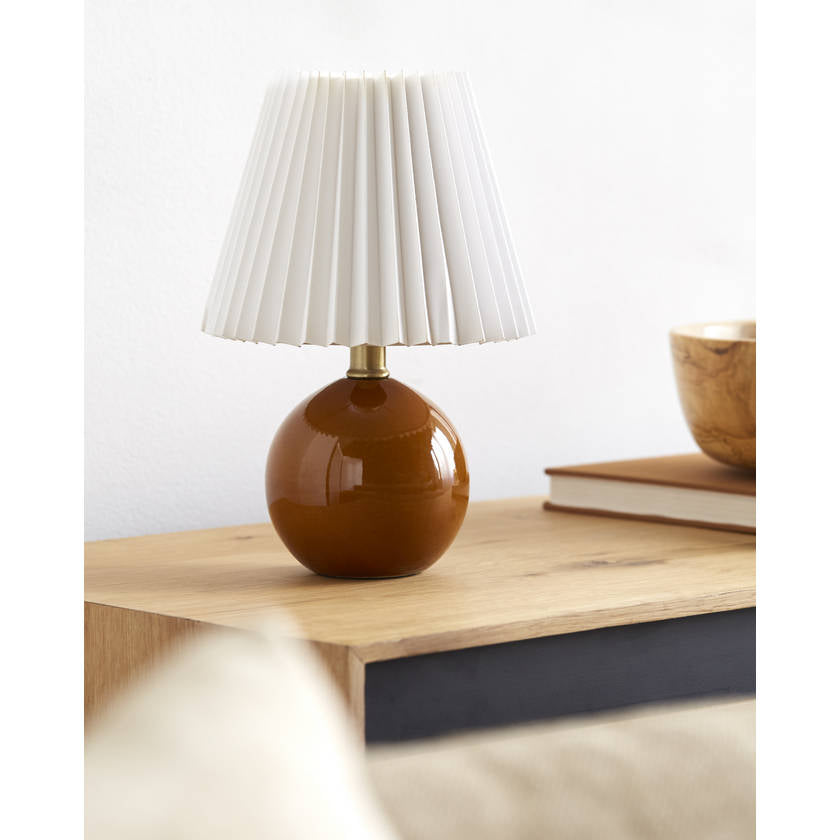 Travarus Modern Dark Brown Table Lamp