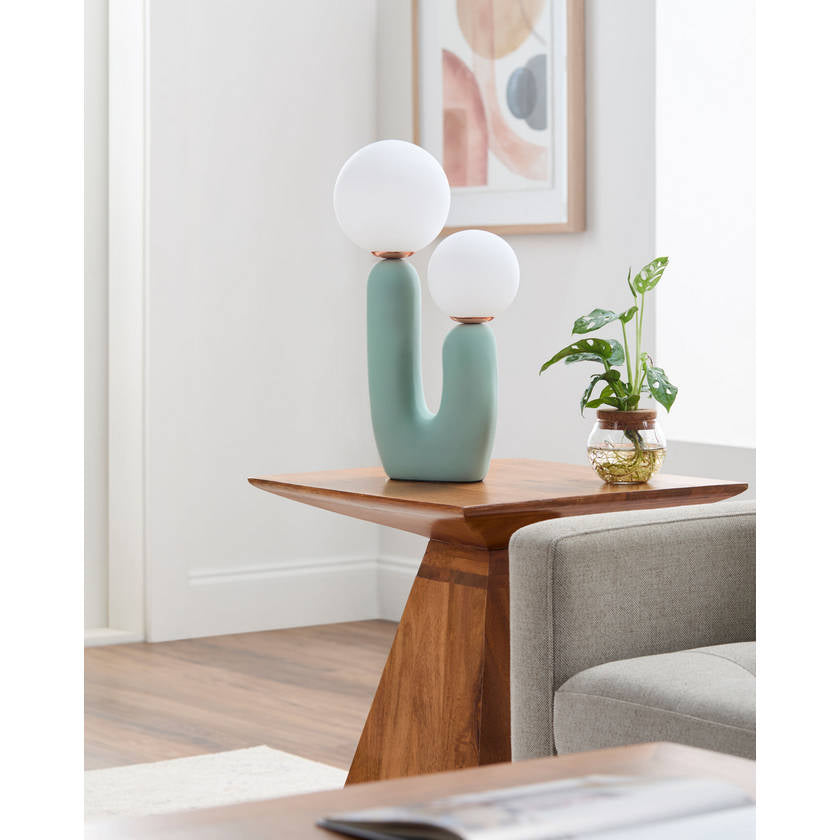 Bartley Cottage Green Table Lamp