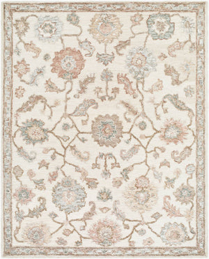 Fierze Traditional Off-White Area Rug