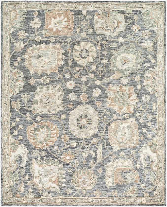 Mahala Traditional Silver Area Rug