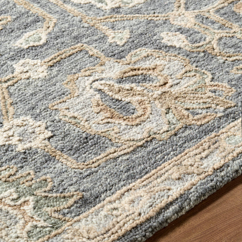 Mahala Traditional Silver Area Rug