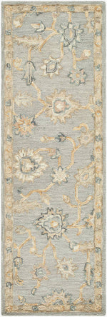 Asma Traditional Light Silver Area Rug