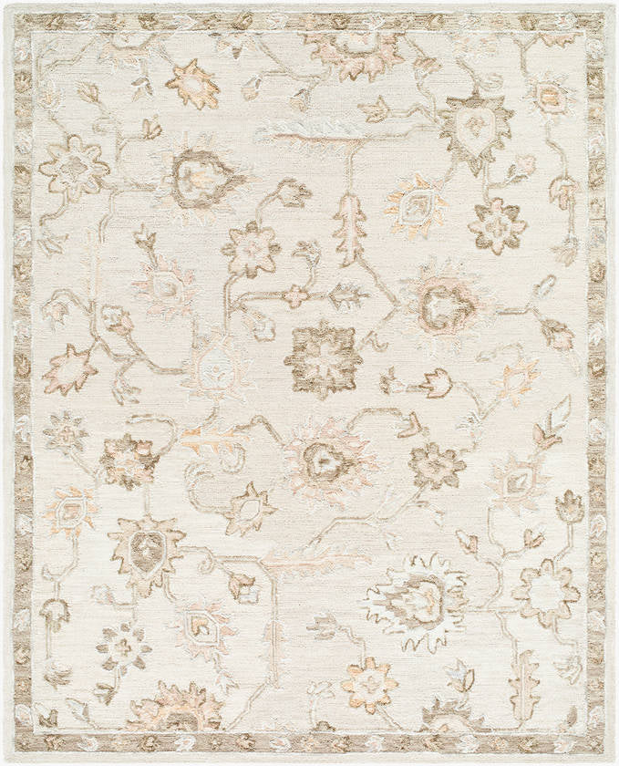 Aesha Traditional Off-White Area Rug
