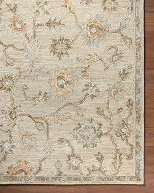 Aesha Traditional Off-White Area Rug