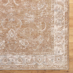 Pennie Traditional Cream/Light Brown Area Rug