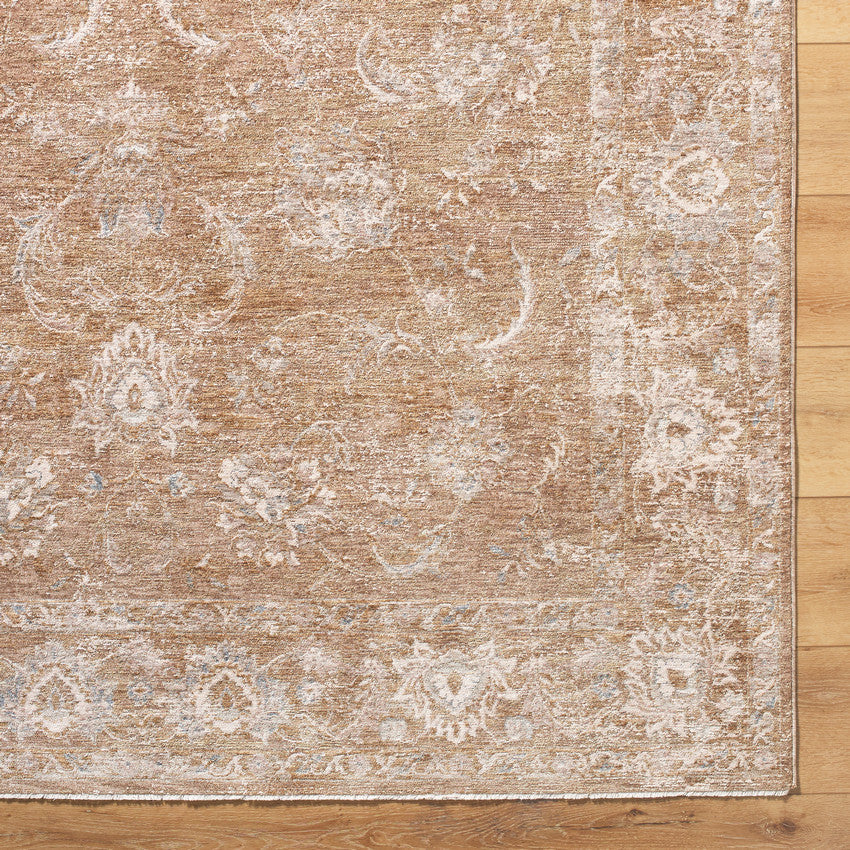 Pennie Traditional Light Brown Area Rug