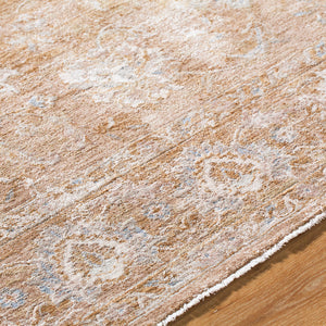Pennie Traditional Light Brown Area Rug