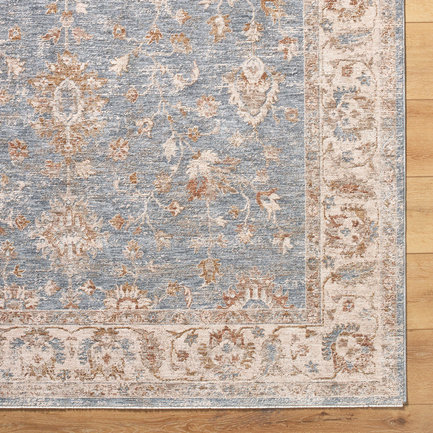 Jomarie Traditional Blue Area Rug