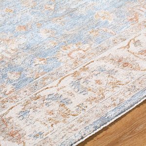 Jomarie Traditional Blue Area Rug