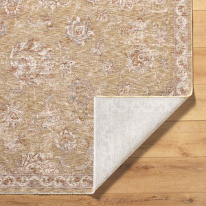 Jamell Traditional Light Brown Area Rug