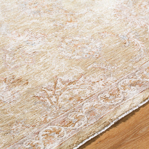 Jamell Traditional Light Brown Area Rug