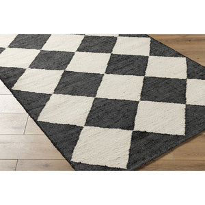 Antho Modern Jet Black/Beige Area Rug - Vivir x Livabliss