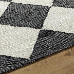 Antho Modern Jet Black/Beige Area Rug - Vivir x Livabliss