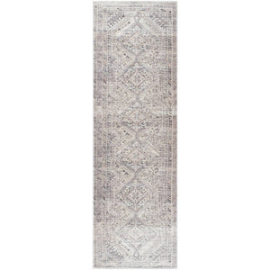 Eleni Traditional Gray Washable Area Rug - Vivir x Livabliss