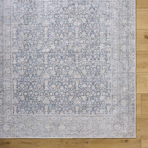 Lorelai Traditional Light Beige/Black Washable Area Rug - Vivir x Livabliss