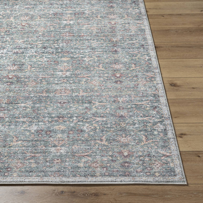 Mary Traditional Medium Green Area Rug - Vivir x Livabliss