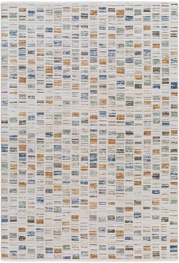 Latisia Modern Slate Blue Washable Area Rug