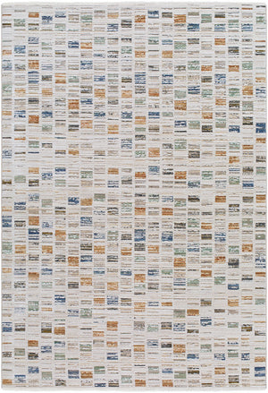 Latisia Modern Slate Blue Washable Area Rug