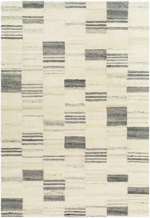 Max Modern Charcoal/Ivory Area Rug - Becki Owen x Livabliss