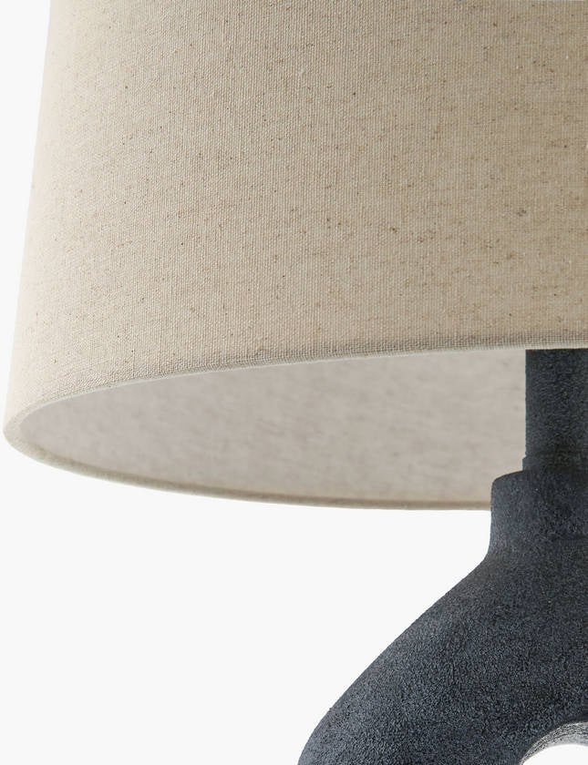 Tyffani Rustic Black Table Lamp