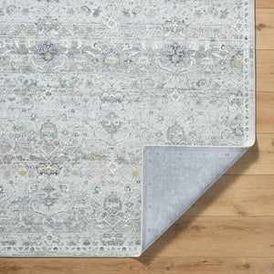 Audria Traditional Light Sage Area Rug