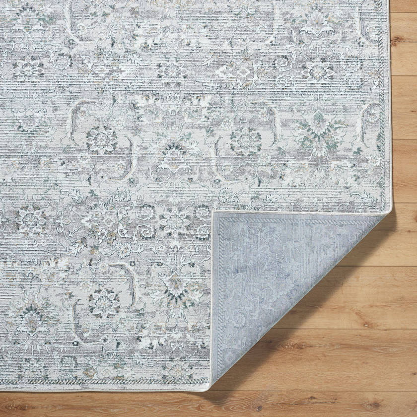 Deval Traditional Gray Area Rug