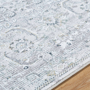 Deval Traditional Gray Area Rug