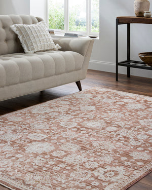 Joya Traditional Brown Area Rug