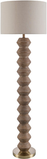 Edina Traditional Dark Brown Floor Lamp