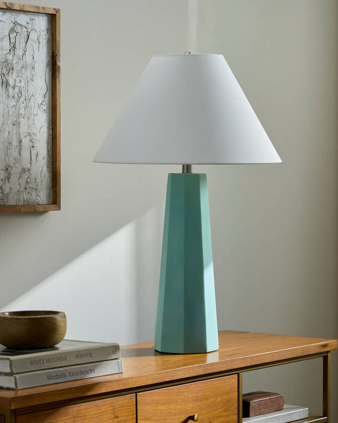 Angellica Rustic Green Table Lamp