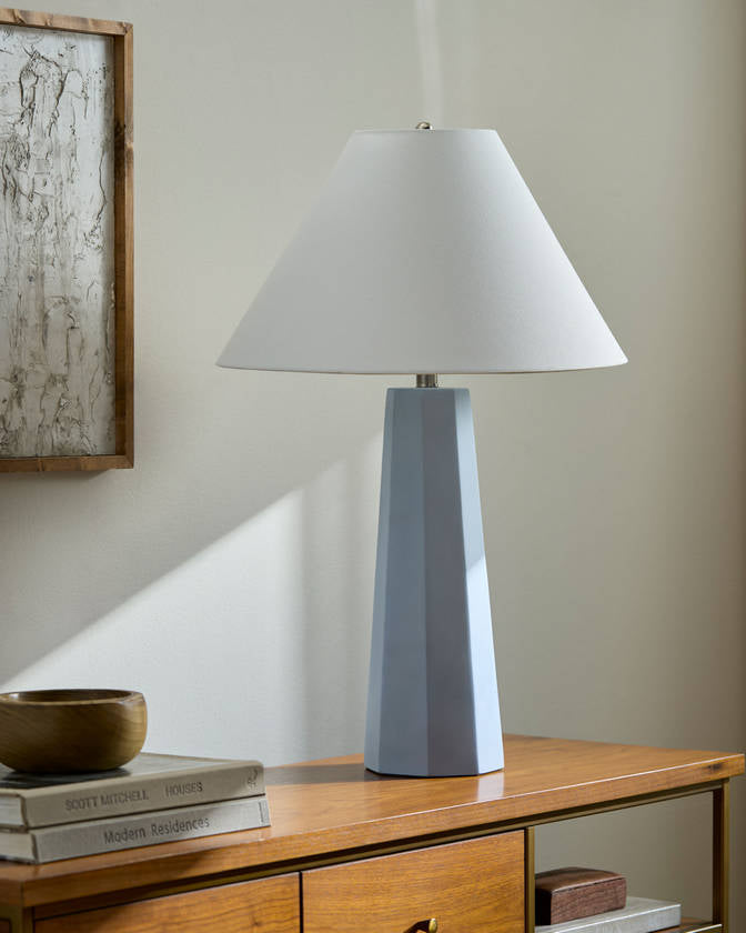 Angellica Rustic Blue Table Lamp
