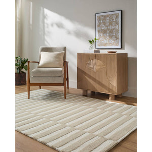 Idaho Modern Beige/Sand Area Rug - Our PNW Home x Livabliss