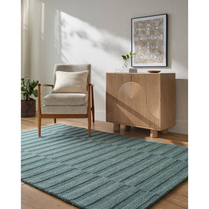 Idaho Modern Slate Blue Area Rug - Our PNW Home x Livabliss
