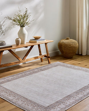 Rainier Cottage Slate Washable Area Rug - Our PNW Home x Livabliss