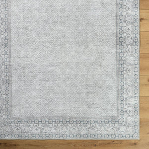Rainier Cottage Blue/Medium Gray Washable Area Rug - Our PNW Home x Livabliss