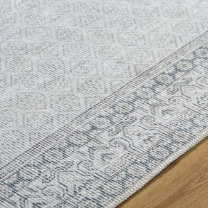 Rainier Cottage Blue/Medium Gray Washable Area Rug - Our PNW Home x Livabliss