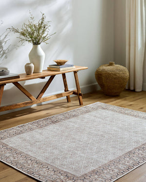 Rainier Cottage Dark Brown/Light Slate Washable Area Rug - Our PNW Home x Livabliss