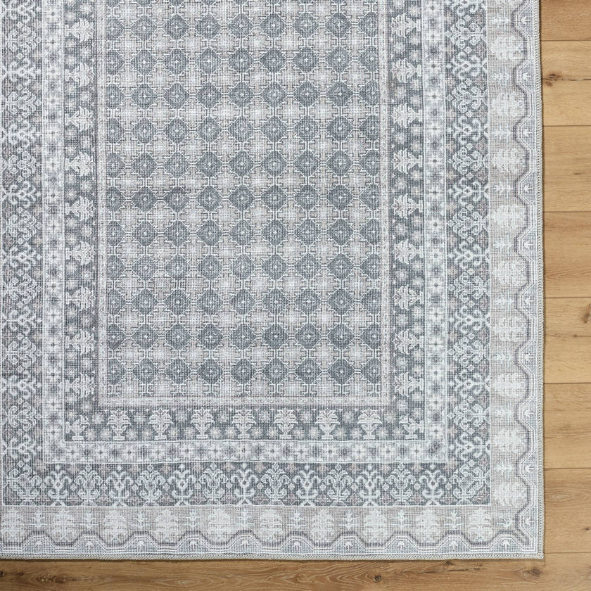Rainier Cottage Pale Blue Washable Area Rug - Our PNW Home x Livabliss