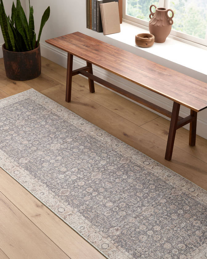 Spokane Traditional Charcoal/Tan Area Rug - Our PNW Home x Livabliss