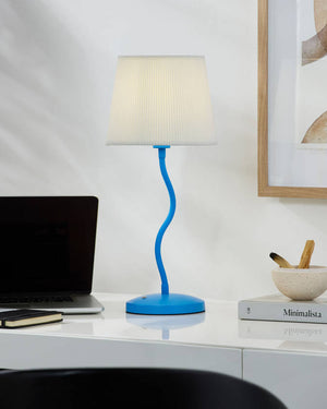 Shaquela Modern Blue Table Lamp