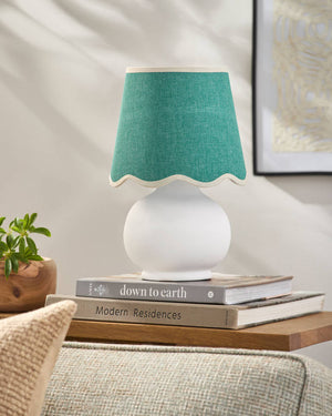 Kolleen Cottage Green/White Table Lamp