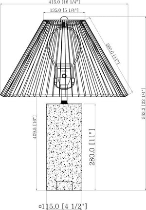 Autumn Laurel Traditional White/Beige Table Lamp - Galey Alix x Livabliss