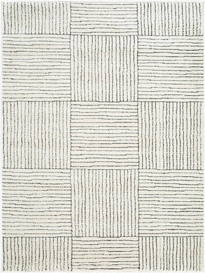 Architect Modern Ivory/Black Area Rug - Galey Alix Livabliss