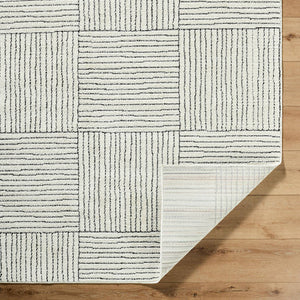 Architect Modern Ivory/Black Area Rug - Galey Alix Livabliss