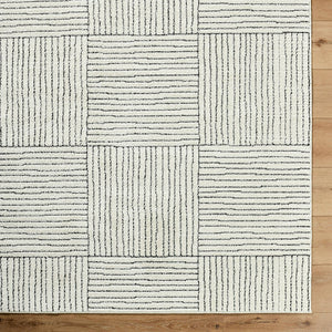 Architect Modern Ivory/Black Area Rug - Galey Alix Livabliss