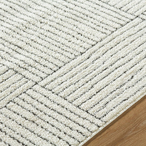 Architect Modern Ivory/Black Area Rug - Galey Alix Livabliss