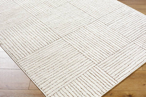 Architect Modern Ivory/Dark Brown Area Rug - Galey Alix Livabliss