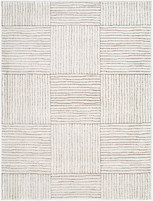 Architect Modern Ivory/Dark Brown Area Rug - Galey Alix Livabliss