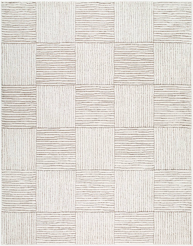 Architect Modern Ivory/Dark Brown Area Rug - Galey Alix Livabliss